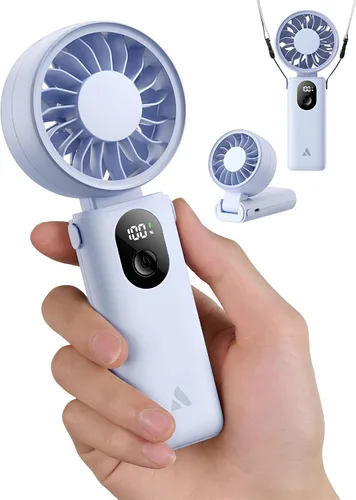 Vista 13 de Aecooly Mighty Ventilador portátil de mano Refrigeración máxima de 20 Beige