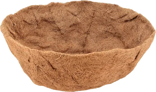 Vista 2 de Arcadia Garden Products - Forro de coco extra duradero 1547B de 12 pulgadas para macetas redondas colgantes, forro de repuesto de fibra de coco