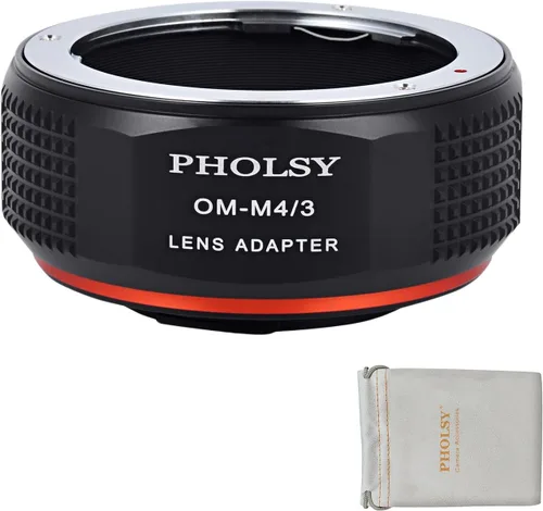 Vista 11 de PHOLSY - Adaptador de lentes compatible con lente Nikon F (tipo G) a cámara MFT M4/3 Manual Mount Converter with Aperture Control Ring Compatible