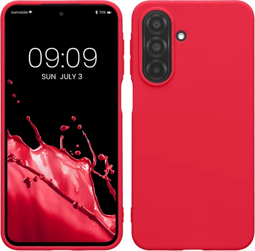 Vista 156 de kwmobile Funda compatible con Samsung Galaxy A12 - Funda protectora de silicona TPU suave y delgada - Azul Báltico