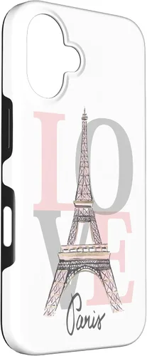 Vista 3 de Funda para iPhone 16 Paris Eiffel Tower - Love Paris Cute Trendy