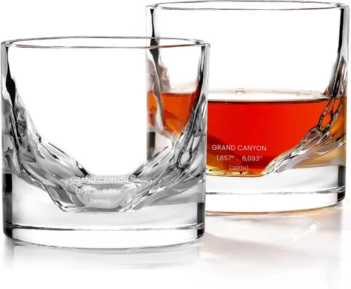 Vista 12 de LIITON Denali Mountain Old Fashioned - Vasos de whisky (2 unidades), regalo
