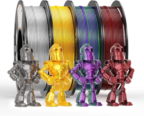Vista 30 de Paquete de filamento PLA de 0.069 pulgadas, 8 colores vibrantes, apto para Pla Bundle-250gx8-112020006