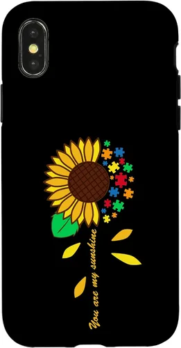 Vista 5 de iPhone 11 Girasol Puzzle Pieza Inspiradora Autismo Concientización Estuche Regalo
