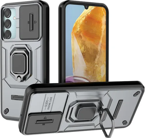 Vista 30 de Funda de teléfono móvil para Xiaomi Redmi A3/Xiaomi Poco C61 Soporte de coche Soporte Ventana corredera Cubierta protectora a prueba de golpes