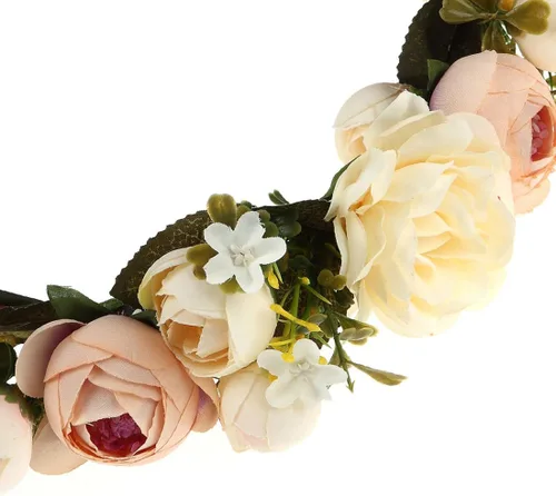Vista 3 de Diadema Ddazzling diseño de flores diadema floral para bodas guirnalda festivales fotografía para mujer