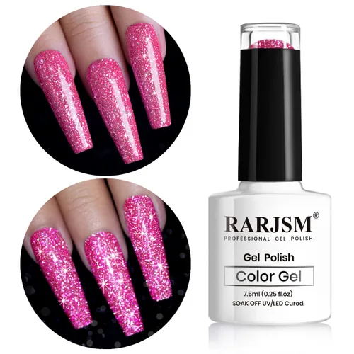 Vista 35 de RARJSM - Esmalte de uñas de gel con purpurina, de color verde oliva, brillante y brillante, para manicura DIY y salón de uñas, requiere secado