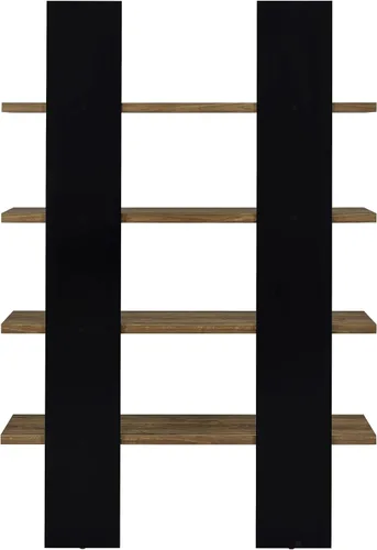 Vista 8 de Coaster Home Furnishings - Danbrook - MDF y laminado - Estantería de 4 estantes con acabado de doble tono y estilo contemporáneo - Oficina en casa