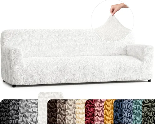 Vista 33 de PAULATO BY GA.I.CO. Funda para Silla - Funda para Sillón - Funda para Sillón - Funda de Tela Suave - Protector de Muebles Elegante de Ajuste Ceniza