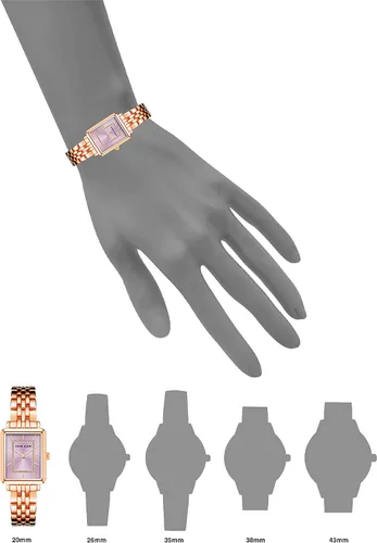 Vista 4 de Anne Klein Reloj de pulsera acentuado con purpurina para mujer