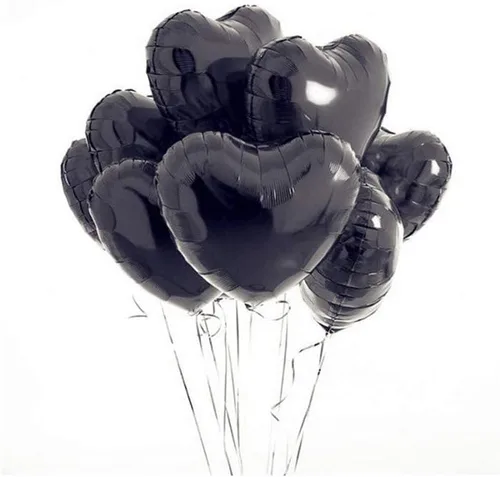 Vista 9 de 10 globos de papel de aluminio con forma de corazón de oro rosa, globos de helio, decoraciones de fiesta de cumpleaños, globos de boda para niños