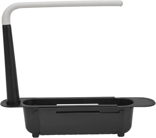 Vista 7 de Zerodis Estante telescópico de almacenamiento para fregadero, 2 en 1, cesta de drenaje expandible para fregadero debajo del fregadero, organizador