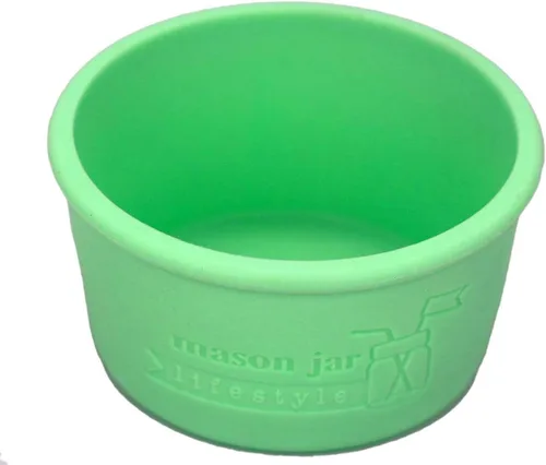 Vista 10 de Mason Jar Lifestyle - Fundas de silicona de boca ancha de 8 onzas para proteger tarros Kerr (multicolor americana)