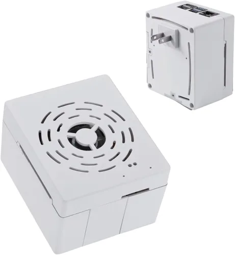 Vista 13 de Vilros Raspberry Pi Plug 'n' Pi- A Raspberry Pi Funda y fuente de alimentación Todo en uno Solución (Pi 4, Negro)