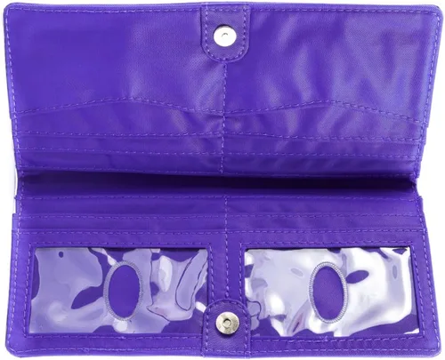 Vista 3 de Big Skinny Billetera ejecutiva para mujer con pliegue doble para chequera, hasta 40 tarjetas