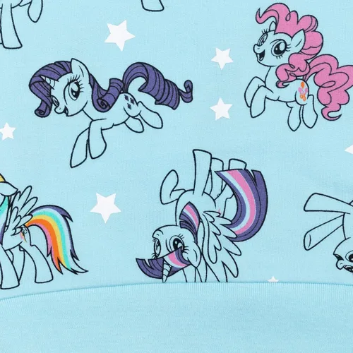 Vista 6 de My Little Pony Sudadera de rizo francés para niñas pequeñas y grandes