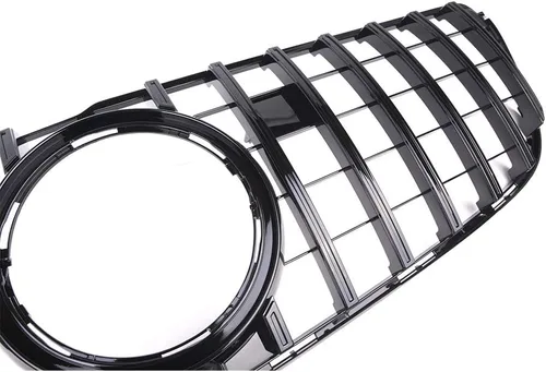 Vista 4 de GT R Parrilla Parachoques Parrilla Delantera Para Mercedes-Benz GLS-Class X166 GLS450 2016-2018 (negro)