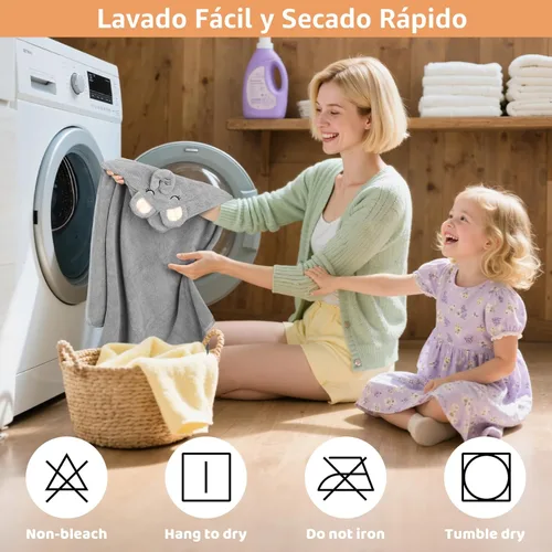 Vista 6 de Juego de 12 toallas de baño para bebés y niños pequeños