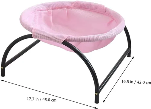 Vista 5 de Cama elevada transpirable para gatos para perros, hamaca colgante para mascotas, diseño cómodo y resistente a la humedad para uso en interiores