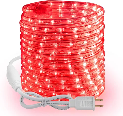 Vista 14 de Brizled - Luces de cuerda multicolor, 18 pies / 5.5 metros, 216 luces LED impermeables para Navidad, 120V, luz de tubo flexible ETL, enchufable
