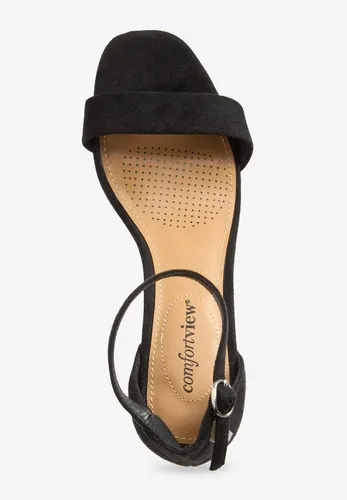 Vista 6 de Comfortview - Sandalias anchas para mujer Negro