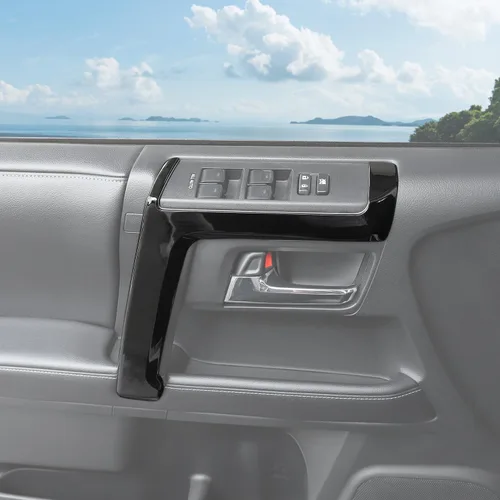 Vista 7 de Hoolcar Cubierta interior para manija interior de puerta compatible con Toyota 4Runner 2010-2023, color negro