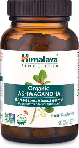 Vista 10 de Himalaya Raíz de Ashwagandha Orgánica, Suministro para 30 Días - Suplementos de Apoyo Suprarrenal a Base de Hierbas para Aliviar el Estrés y Apoyo