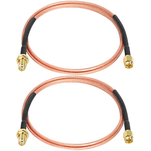 Vista 11 de XRDS -RF Cable SMA de 1 pie, macho SMA a mamparo hembra SMA RG316 SMA Cable de extensión para 4G LTE Router celular SDR USB Dongle receptor