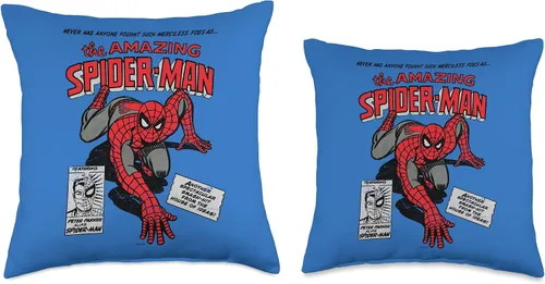 Vista 3 de Marvel Amazing Spider-Man - Cojín de cojín de cómic, 16.0 x 16.0 in, multicolor