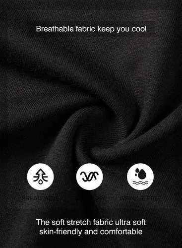 Vista 5 de JMIERR Paquete de 3 camisetas de algodón Hipster Hip Hop de cuello redondo para hombre