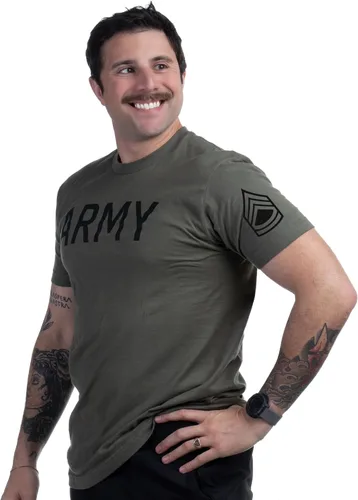 Vista 18 de Army PT Style Shirt - U.S. Military Physical Training Infantry Veteran Workout T-Shirt