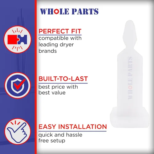 Vista 4 de Pestillo de puerta de secadora Whole Parts mejorado # 00491673 – Reemplazo y compatible con algunos secadores Bosch – Reemplaza AP3740824, 1107391