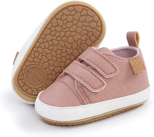 Vista 4 de Zapatos para bebés niños y niñas, suela suave, mocasines Oxford, zapatos de cuna para recién nacidos, zapatos antideslizantes para uniforme de boda