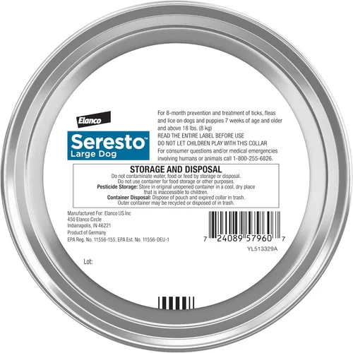 Vista 2 de Seresto Collars for Large Dog Over 18 lbs. & Small Dog Under 18 lbs Vet-Recommended For Flea & Tick Treatment & Prevention 8 Months Protection Each