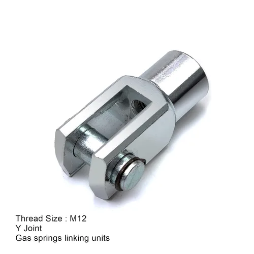 Vista 4 de Aicosineg 2 unids Cilindro Clevis Y Junta M10x0.47 in Rosca Hembra Y Conector 2.44 in Longitud Cilindro de Aire Rod Cilindro Clevis Extremo