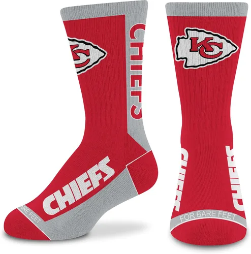 Vista 30 de For Bare Feet NFL - Calcetines unisex para niños de la NFL Mvp Crew