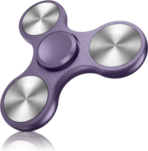 Vista 8 de ATESSON Fidget Spinner Juguete Ultra Duradero de Acero Inoxidable Rodamiento de Alta Velocidad Giros de Precisión Material de Metal Mano Spinner