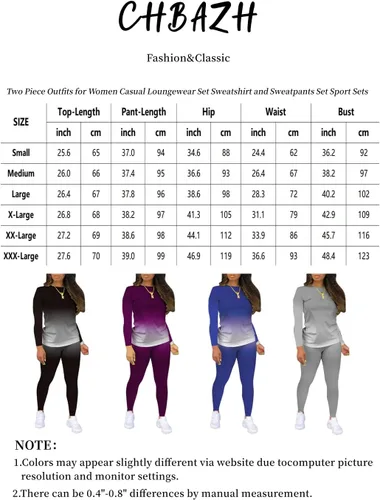 Vista 3 de Conjunto casual de 2 piezas para mujer, sudadera y pantalón deportivo 2024