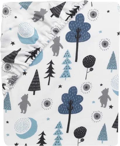 Vista 7 de Lambs & Ivy (LAMCR) Forever Pooh 780020 - Juego de ropa de cama de 3 piezas, color azul