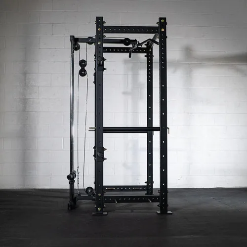 Vista 3 de Titan Fitness Accesorio corto para rack de torre LAT para bastidores de alimentación atornillados serie T-3 y X-3, capacidad de carga olímpica