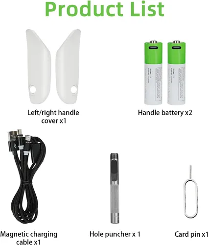 Vista 7 de HiBloks - Controladores magnéticos de carga para Oculus Quest 2, kit de piezas de repuesto para Oculus Quest 2 accesorios con 2
