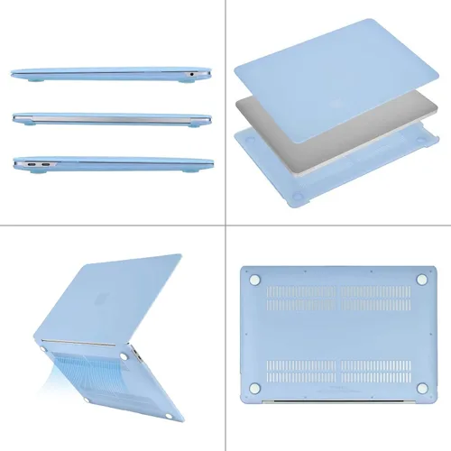 Vista 5 de MOSISO - Funda rígida y de plástico compatible con MacBook Air de 13 pulgadas versión 2022, 2021-2018, A2337 M1 A2179 A1932; con cubierta