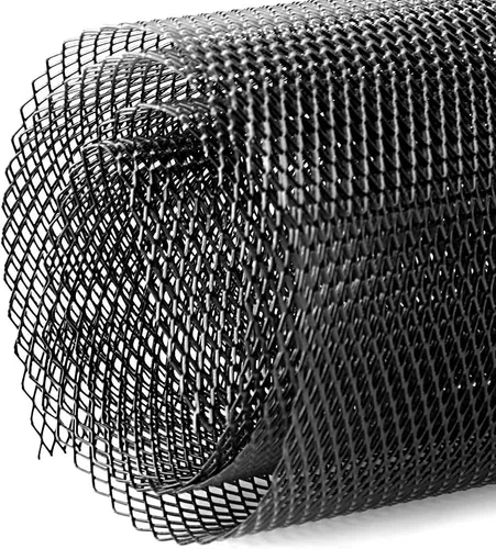 Vista 3 de Universal Black Aluminum Alloy Car Grille Rhombic Grill for Engine Cooling 40 x 13 Inch