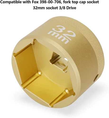 Vista 2 de Zócalo plano de 1.260 in 1.260 in Chaflán Socket 1.260 in Socket plano para Fox 36 38 40 Tapa superior de la horquilla