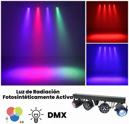 Vista 6 de MUSYSIC Kit de espectáculo de luz LED, paquete de iluminación de brillo de escenario con soporte de luz, barra LED y brillo de fiesta, soporte