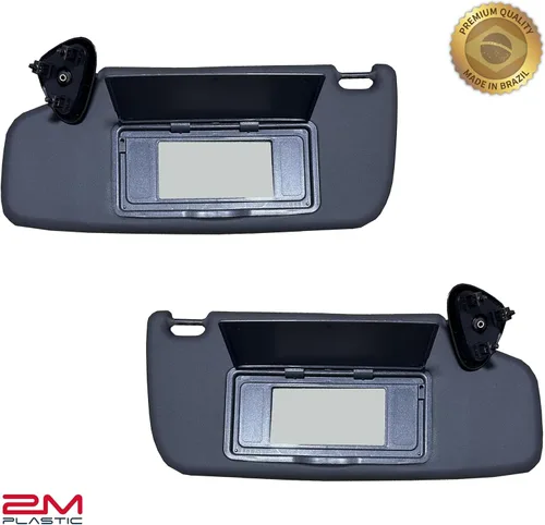 Vista 2 de Visera parasol 2M PLASTIC para Chevy Blazer S10 1995-2005, para conductor y pasajero, calidad OE (negro)
