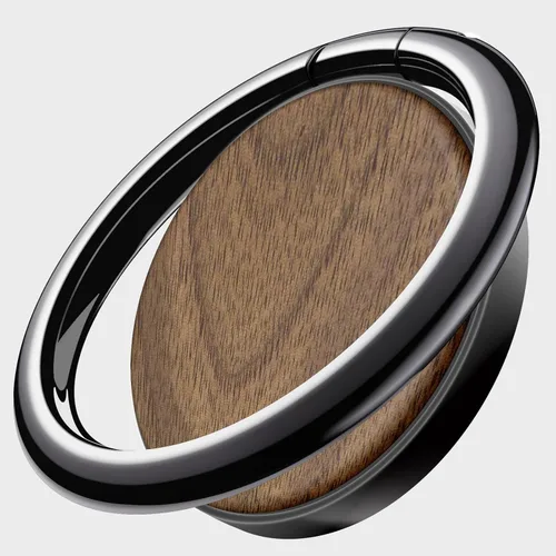 Vista 10 de Carveit Soporte de anillo para teléfono celular con diseño de madera maciza, soporte de metal compatible con iPhone 16 Pro Max 13 14 Galaxy S24