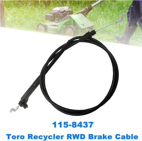 Vista 3 de Cable de freno 115-8437 para cortacésped reciclador Toro de 22 pulgadas 20112, 20332, 20332C, 20334, 20334C, 20352, 20372, 20374, 20655, 20656