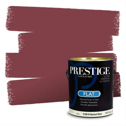 Vista 29 de Prestige Paints Pintura exterior e imprimación en uno, 1 galón, plano, coincidencia comparable de Valspar* Amber Rose*