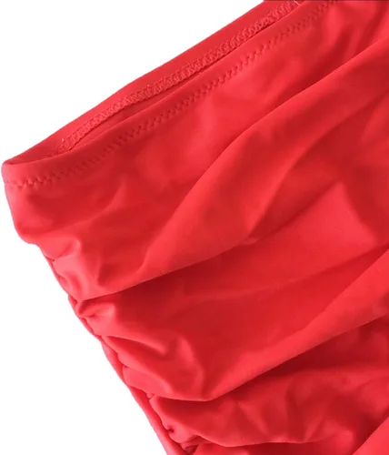 Vista 7 de Traje de baño vintage con aros y cintura alta para mujer, bikini